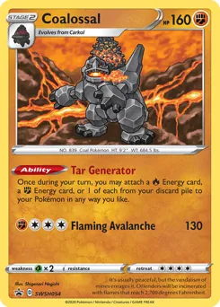 SWSH Black Star Promos Coalossal Pokémon card